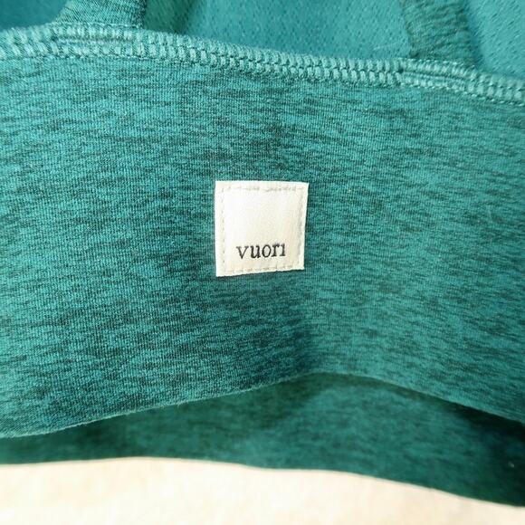 Vuori Long Line Elevation Bra Green Jade Heather Small - Picture 5 of 6